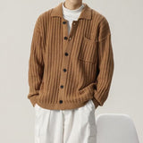 Loose Oversized Solid Color Knit Sweater - WOMONA.COM