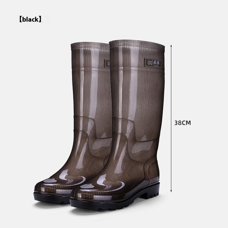 Men's Knee-high Rain Boots - WOMONA.COM