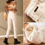 Plush Jeans For Women In Winter - WOMONA.COM