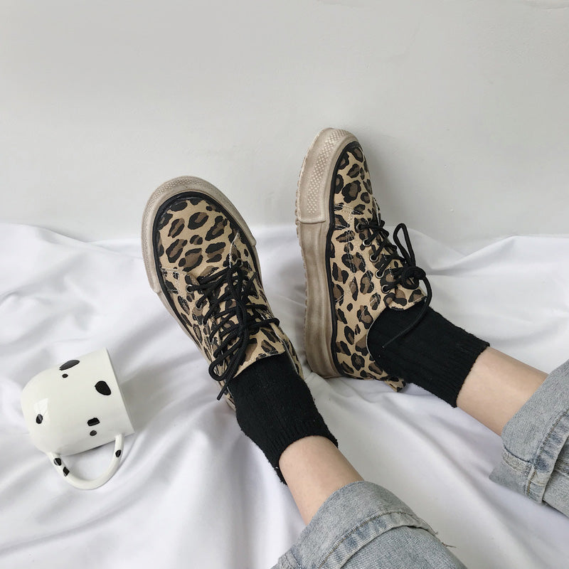 Casual leopard sneakers - WOMONA.COM