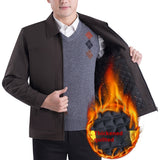 Middle-aged Men's Casual Jacket Autumn Outerwear Top - WOMONA.COM