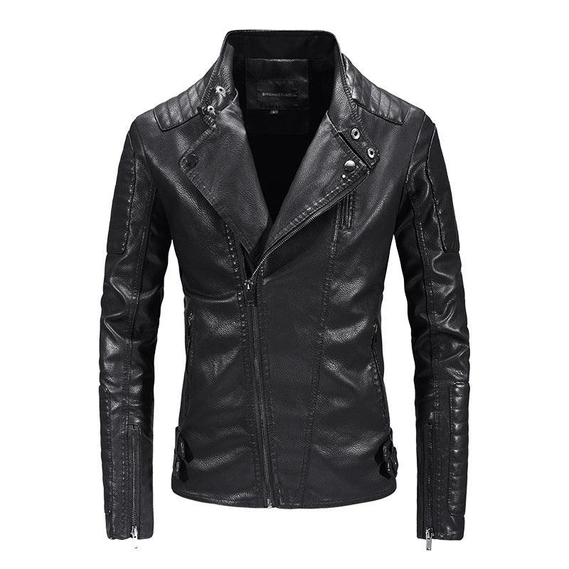 Trendy Leather Jacket Men's - WOMONA.COM