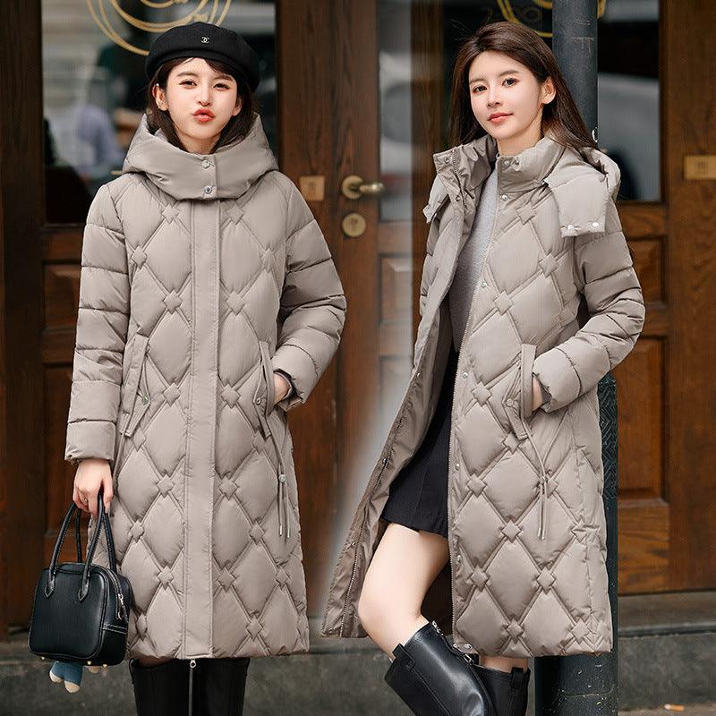 Detachable Hat Cotton-padded Coat Women's - WOMONA.COM