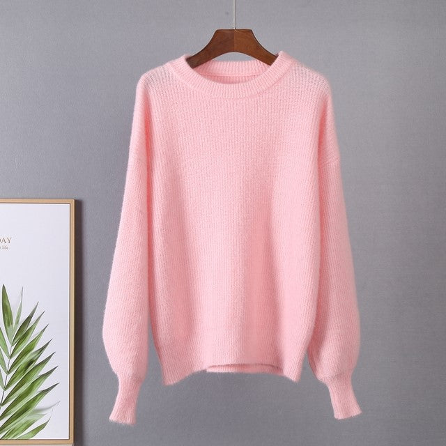 Warm Ladies Sweater Women Knitwear Knitted Sweaters - WOMONA.COM