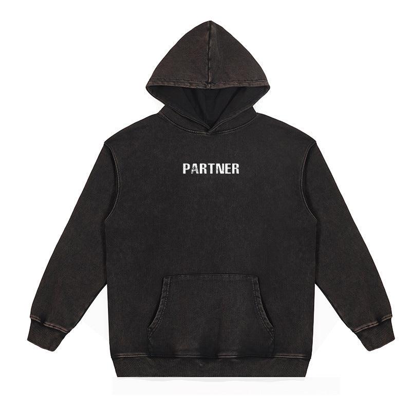 Vintage Vintage Hooded Sweatshirt For Men - WOMONA.COM