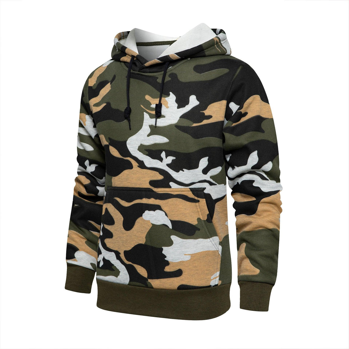 Camouflage Sports Loose Casual Plus Size Top - WOMONA.COM