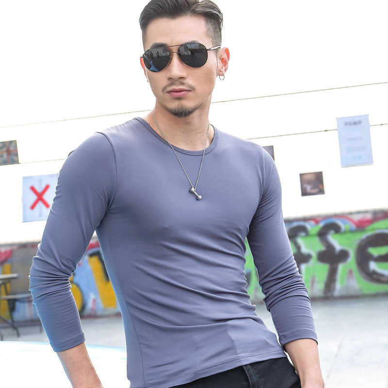 men's collar T-shirts, long sleeves - WOMONA.COM