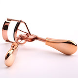 Stainless Steel Rose Gold Eyelash Clip Press Type Eyelash Curler - WOMONA.COM