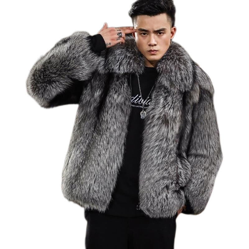 Fox Fur Faux Fur Warm Casual Jacket - WOMONA.COM