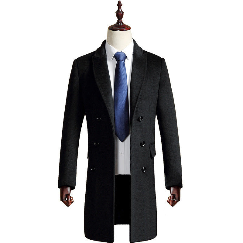 Mid-length Casual Slim Business Trench Coat - WOMONA.COM