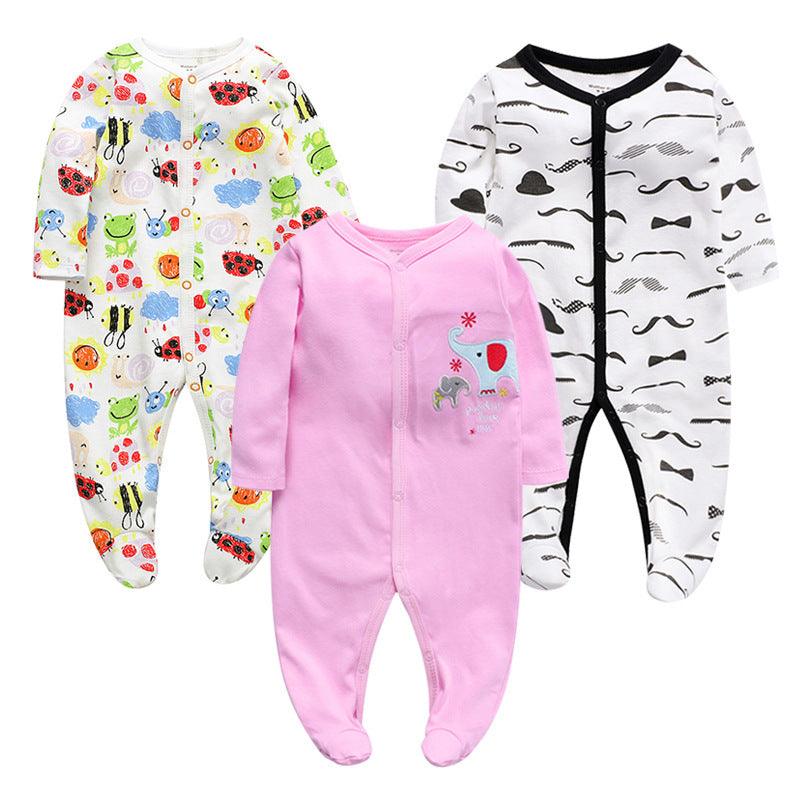 Cotton one-piece clothes baby clothes - WOMONA.COM