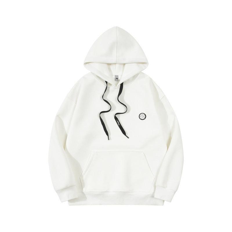 New Waffle Hooded Men's Thick Casual Top - WOMONA.COM
