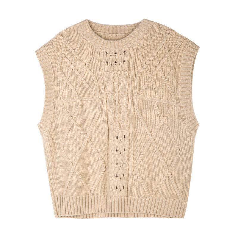 Mulan knitted vest vest - WOMONA.COM