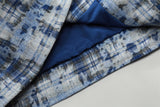 Tie-dyed Distressed Plaid Shirt Jacket Men - WOMONA.COM