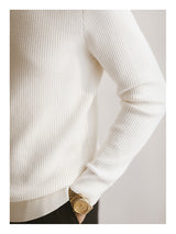 Men's Casual Warm Sweater Retro Long Sleeves - WOMONA.COM