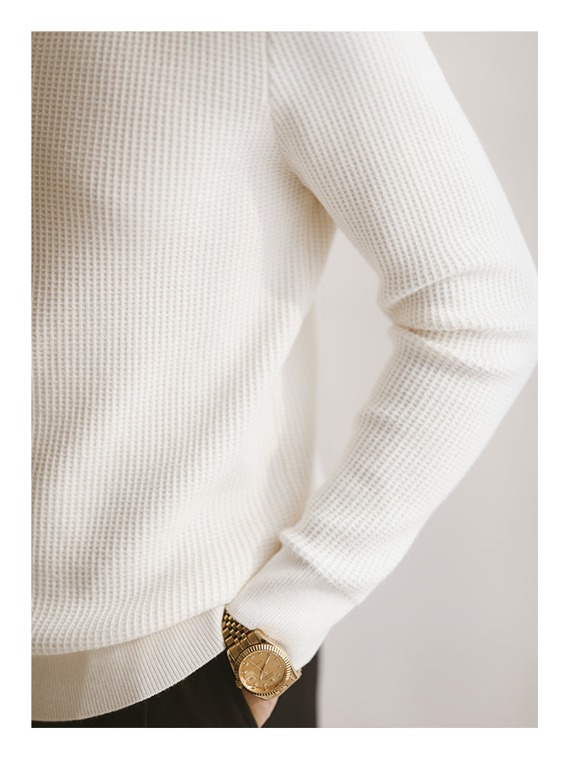 Men's Casual Warm Sweater Retro Long Sleeves - WOMONA.COM