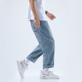 Wide Leg Denim Ankle-length Student Draping Pants - WOMONA.COM