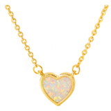 Romantic Heart Necklace Copper Zircon Pendant Necklace - WOMONA.COM