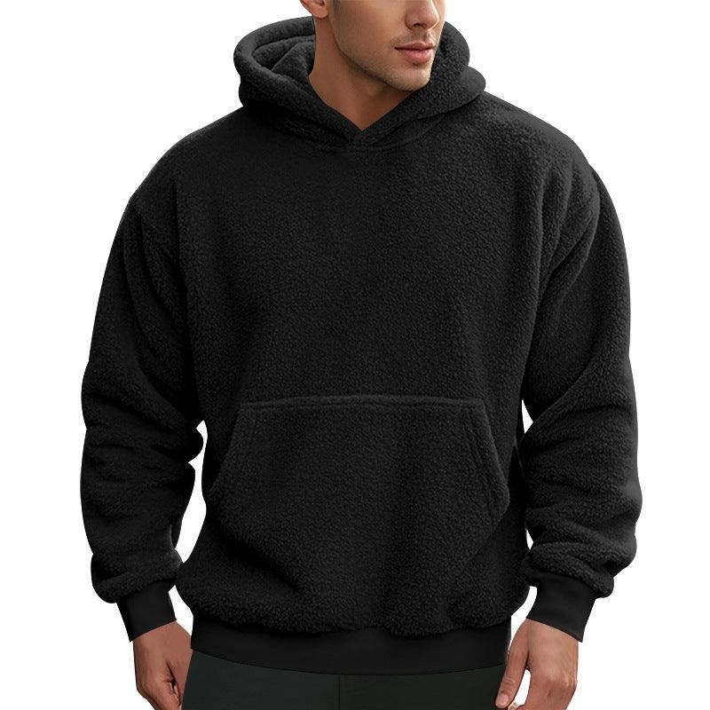 New Men's Double-sided Velvet Loose Sweater Men - WOMONA.COM