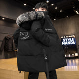 Down Jacket Long Thickened Warm Coat For Men - WOMONA.COM