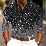 Men's Casual Printed 3D Polo Shirt Outdoor Leisure Daily