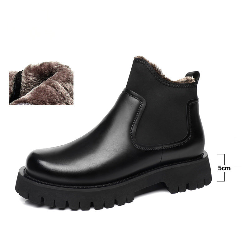 Men With Fashionable Personality And Elevated Martin Boots - WOMONA.COM