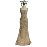 Luxury High-end Pearl Beaded Dress