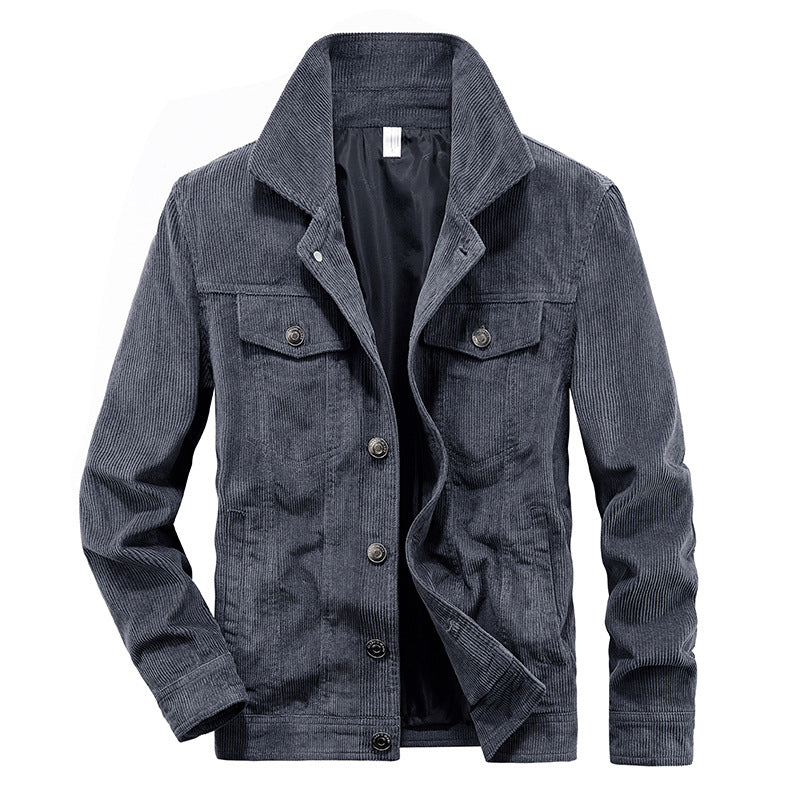 Men's Vintage Corduroy Button-Front Jacket - product view 1