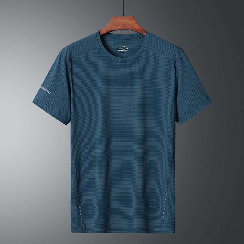 Cool Breathable Sports Ice Silk T-shirt Men - WOMONA.COM