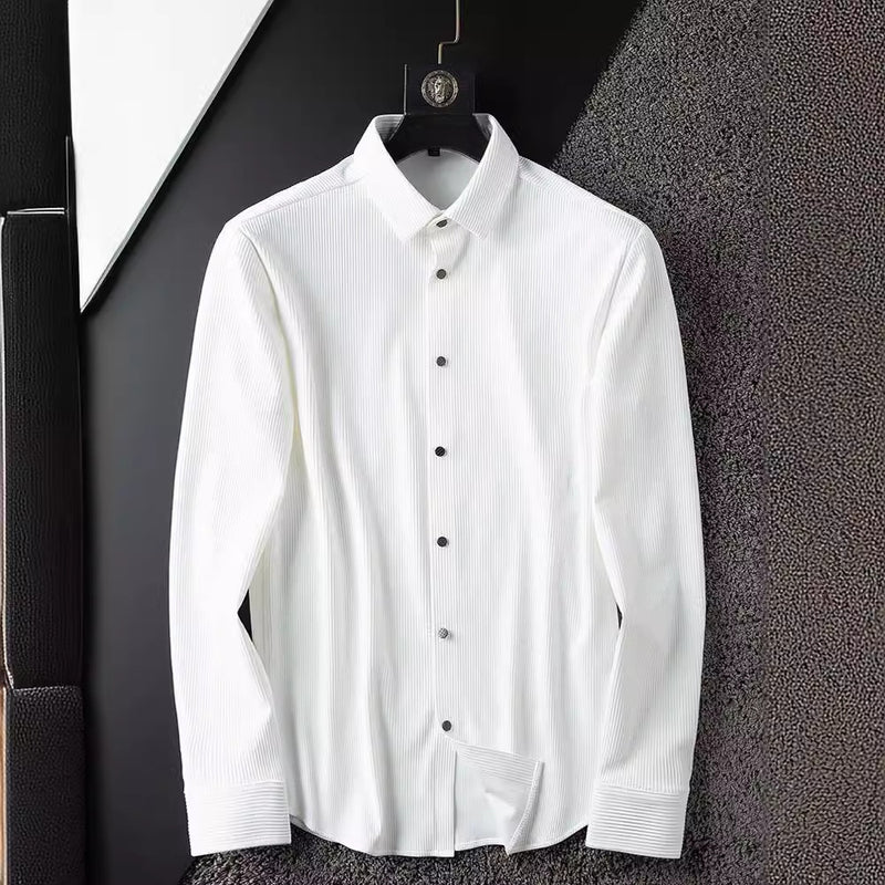 Thin Non-ironing Anti-wrinkle Business Casual White Shirt - WOMONA.COM