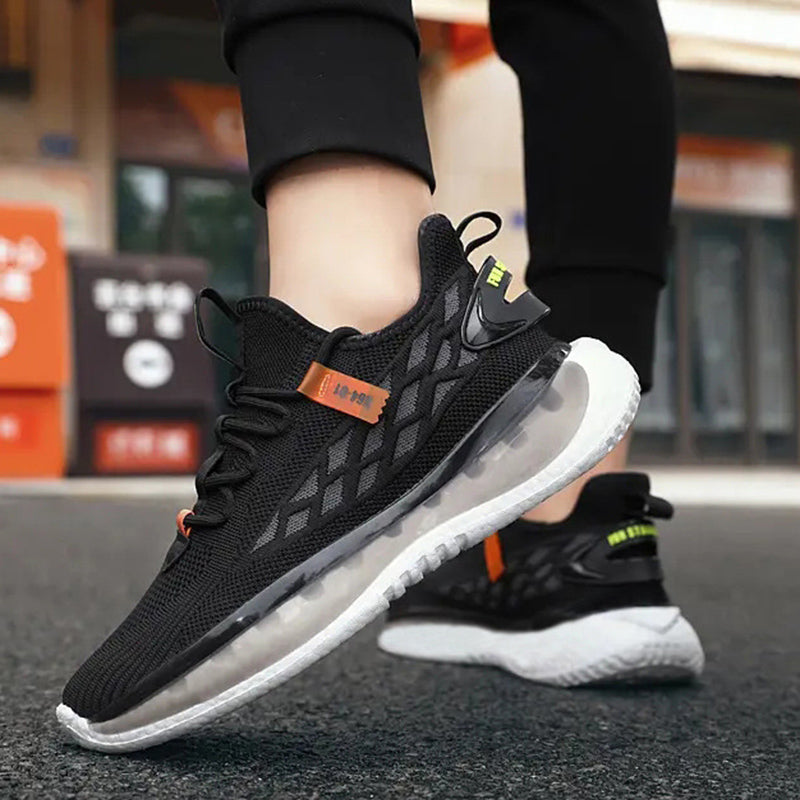 Mesh Sneakers Men Lace Up Running Shoes - WOMONA.COM