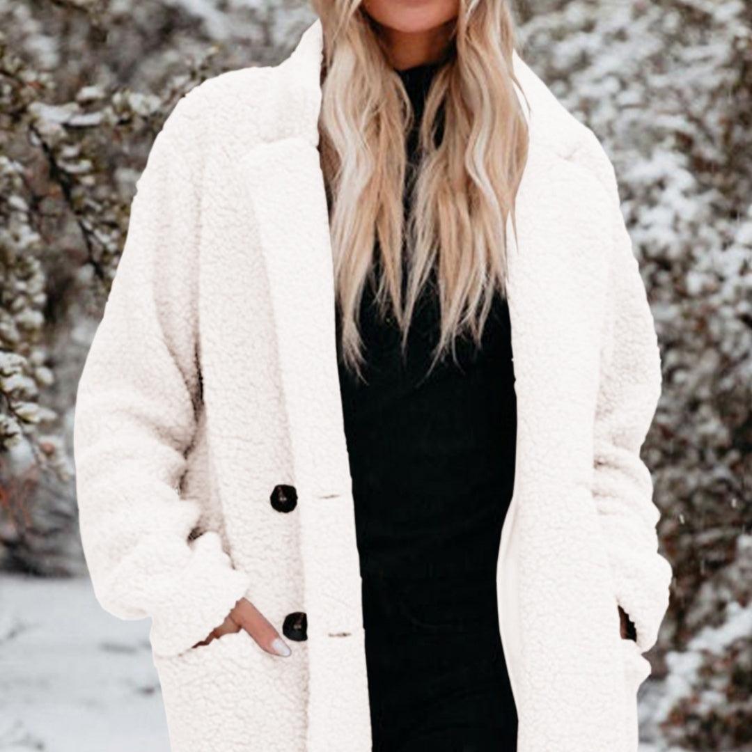 Women's Plush Lapel Jacket