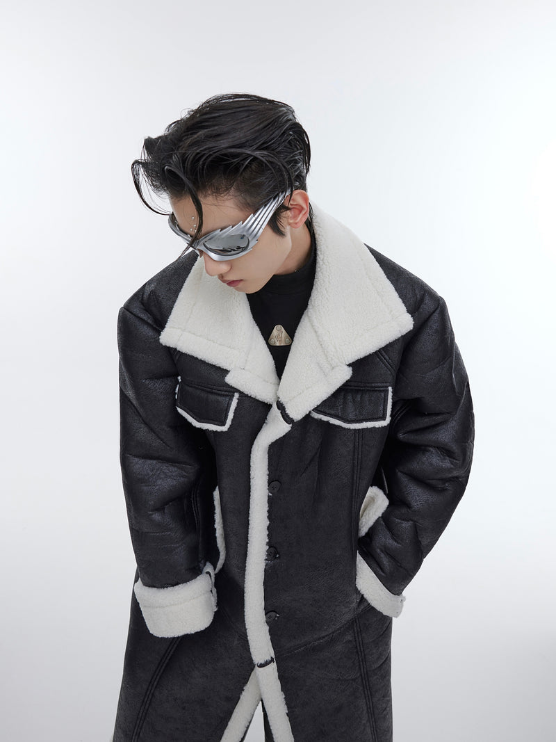 Thickened Lamb Fleece Coat For Men - WOMONA.COM