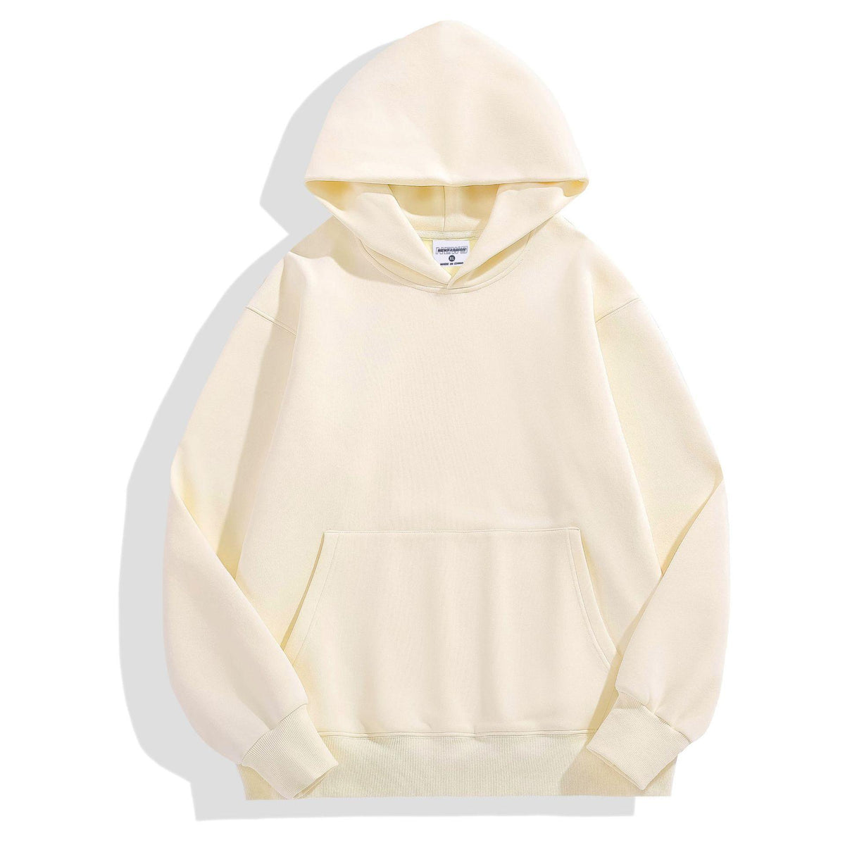 500g Heavy-duty Fleece Shoulder Down Hoodie - WOMONA.COM