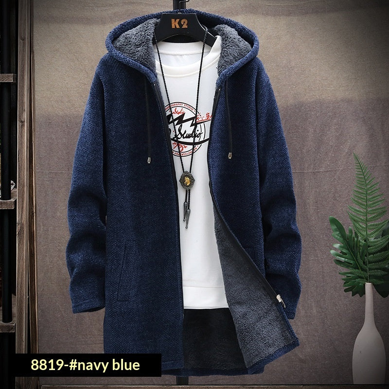Printed Fleece-Lined Windproof Jacket