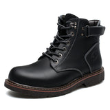 Britische Männer Fleece-gefütterte Martin Stiefel Casual Mid-top