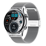 Round Dial True Waterproof NFC Screen Heart Rate Watch - WOMONA.COM