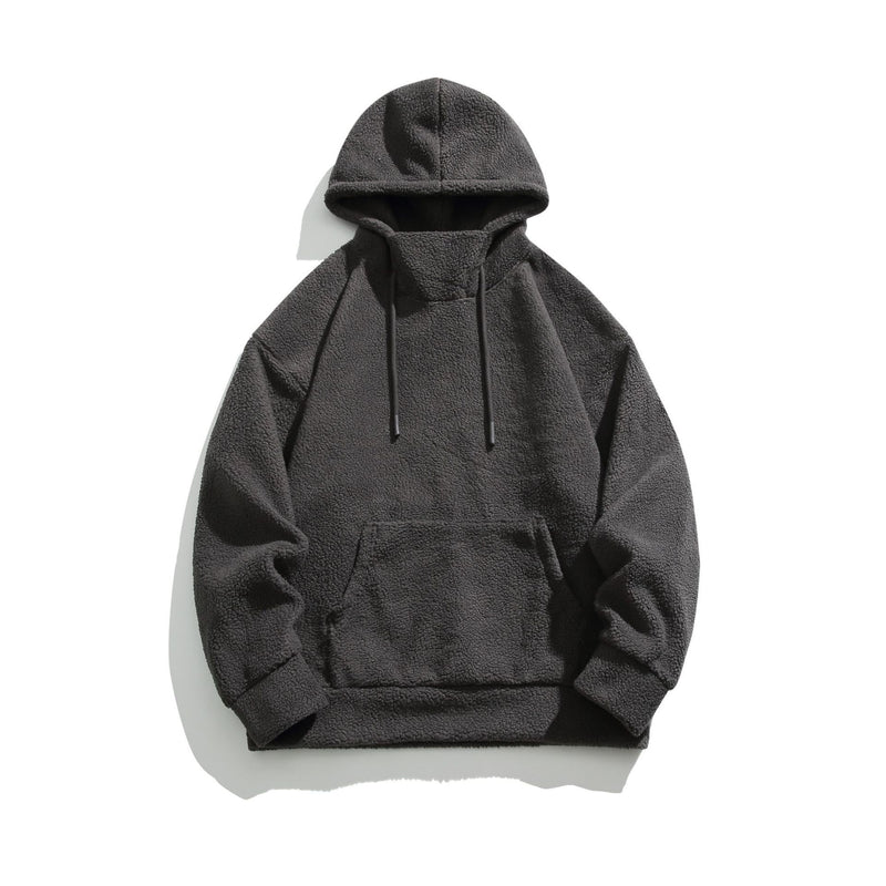 Mountaineering Velvet Half-high Collar Heavy Hooded Sweater