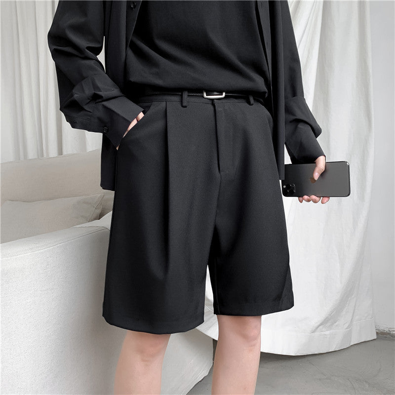 Casual Fashion Brand Thin Straight Five-point Pants For Men - WOMONA.COM