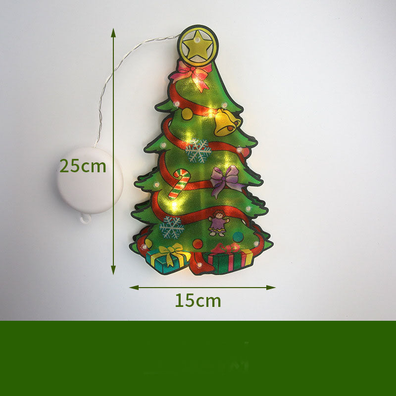 LED Suction Cup Window Hanging Lights Christmas Decoration - WOMONA.COM