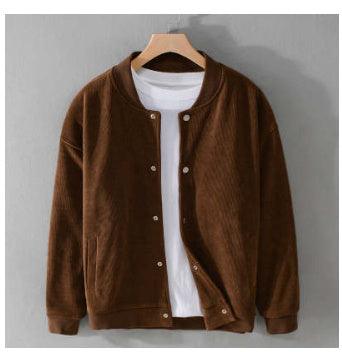 New Retro Trendy Corduroy Baggy Casual Jacket - WOMONA.COM