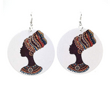 Wood Print Earrings - WOMONA.COM