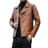 Spring And Autumn Leather Clothes Men's Motorcycle Jacket - WOMONA.COM