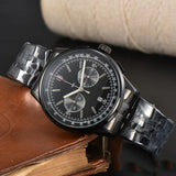 Men's Six-pin High Quality Quartz Steel Strap Watch - WOMONA.COM