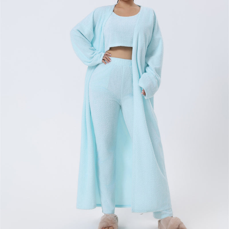 Women's Three-Piece Knit Lounge Set – product view 1 | WOMONA
