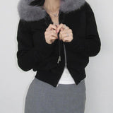 Embroidery Fleece Padded Coat - WOMONA.COM