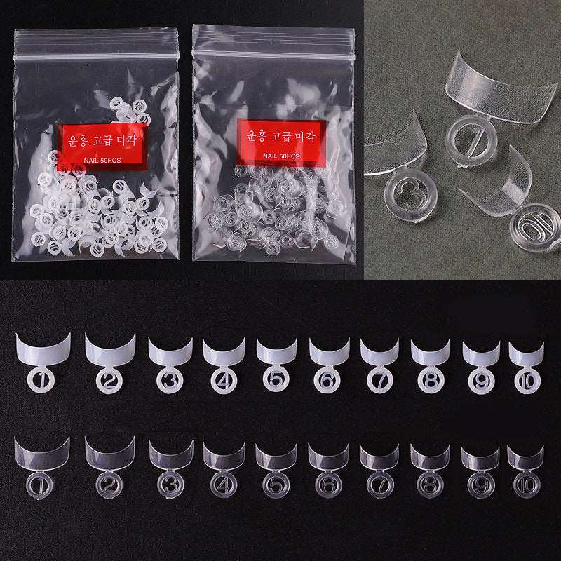 500 Pieces Of Fake Nails Crescent Edge Plum - WOMONA.COM