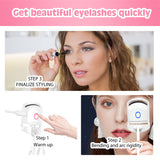 Heated Eyelash Curler Electric Temperature Control Mini Eyelash Curler Electric Portable Charging - WOMONA.COM