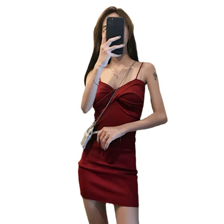 New Summer French Hepburn Style Small Base Ride Sling Dress Women - WOMONA.COM