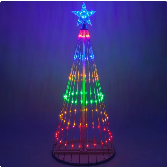 Multi Color LED Animated Outdoor Christmas Tree Lights - WOMONA.COM